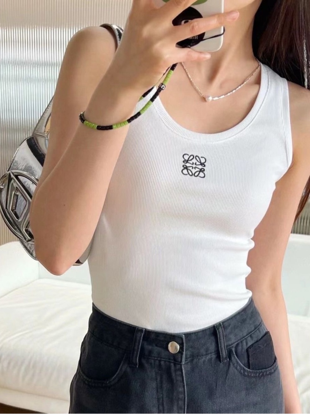Loewe Tank Top in White
